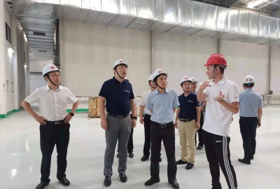 紹興市副市長邵全卯來越信環(huán)保調(diào)研廢鹽資源化處置利用項(xiàng)目